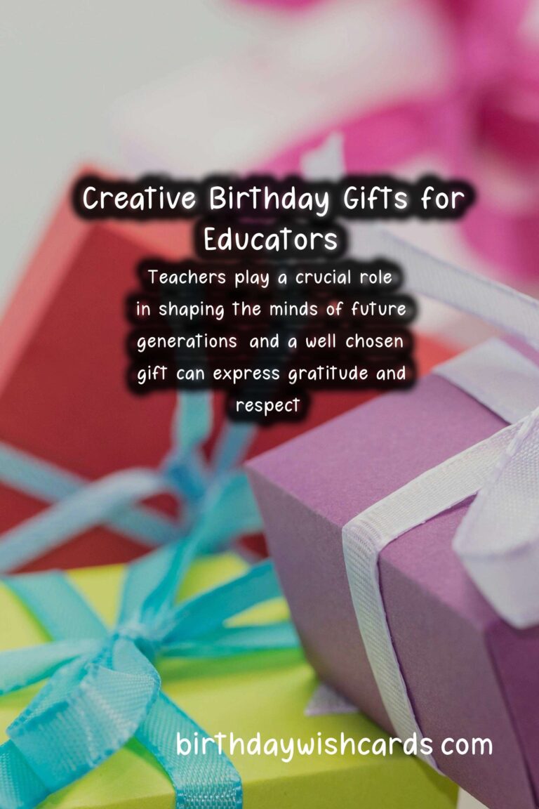 Top 10 Birthday Gift Ideas for Teachers