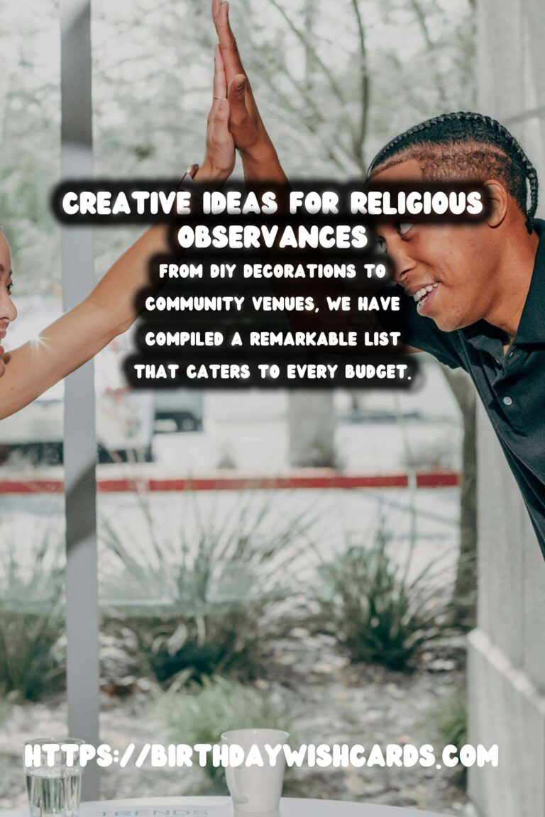 Top 15 Religious Observance Planning For Every Budget