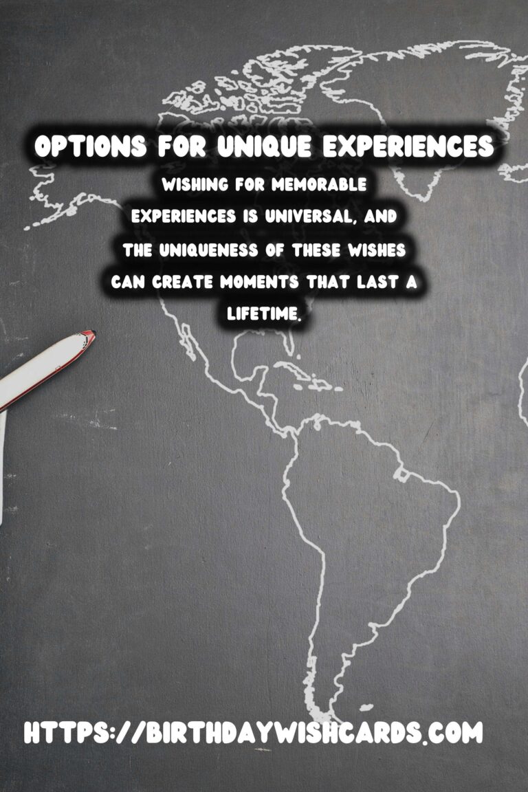 Top 30 Unique Wish Ideas For an Unforgettable Experience