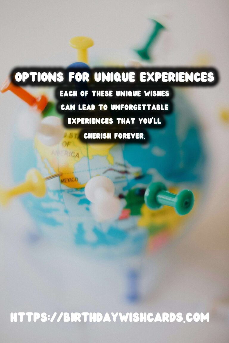 Top 30 Unique Wish Ideas For an Unforgettable Experience
