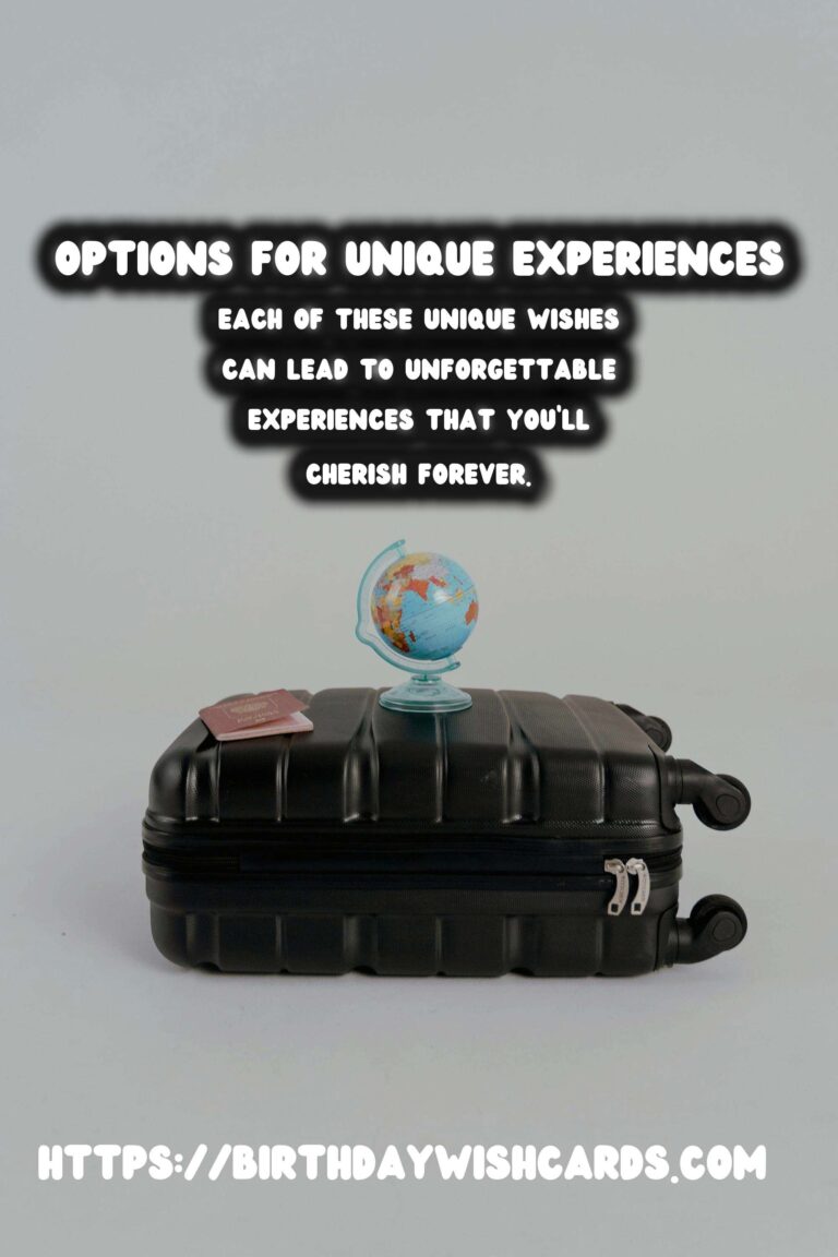 Top 30 Unique Wish Ideas For an Unforgettable Experience