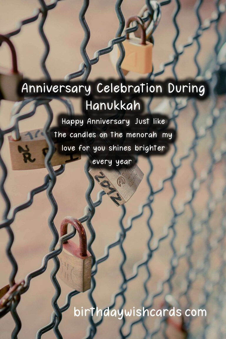 Top Anniversary Wishes for Hanukkah Couples
