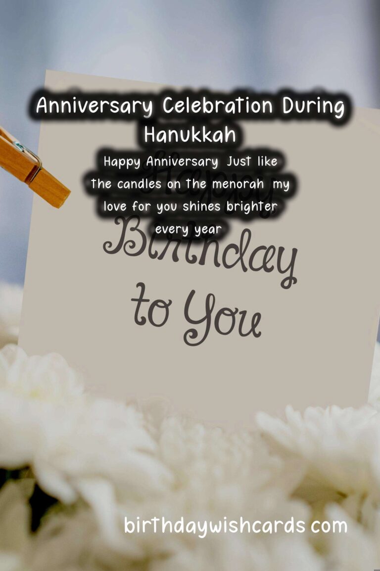 Top Anniversary Wishes for Hanukkah Couples