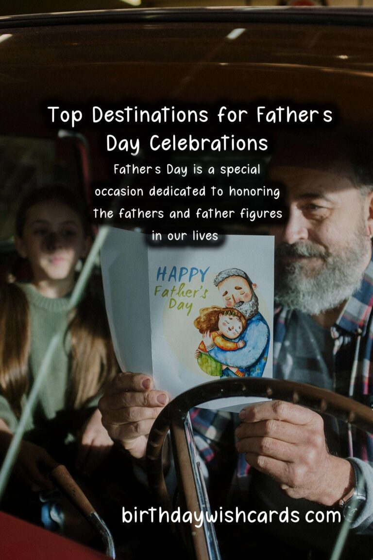 Top Destinations to Celebrate Father's Day