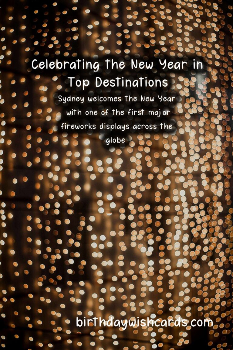 Top Destinations to Celebrate New Year