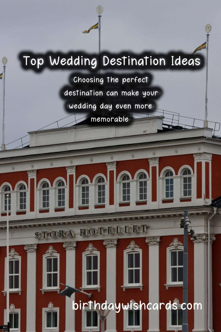 Top Destinations to Celebrate Your Wedding