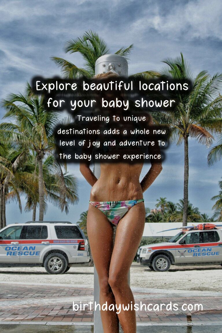 Top Travel Destinations for Baby Shower Lovers