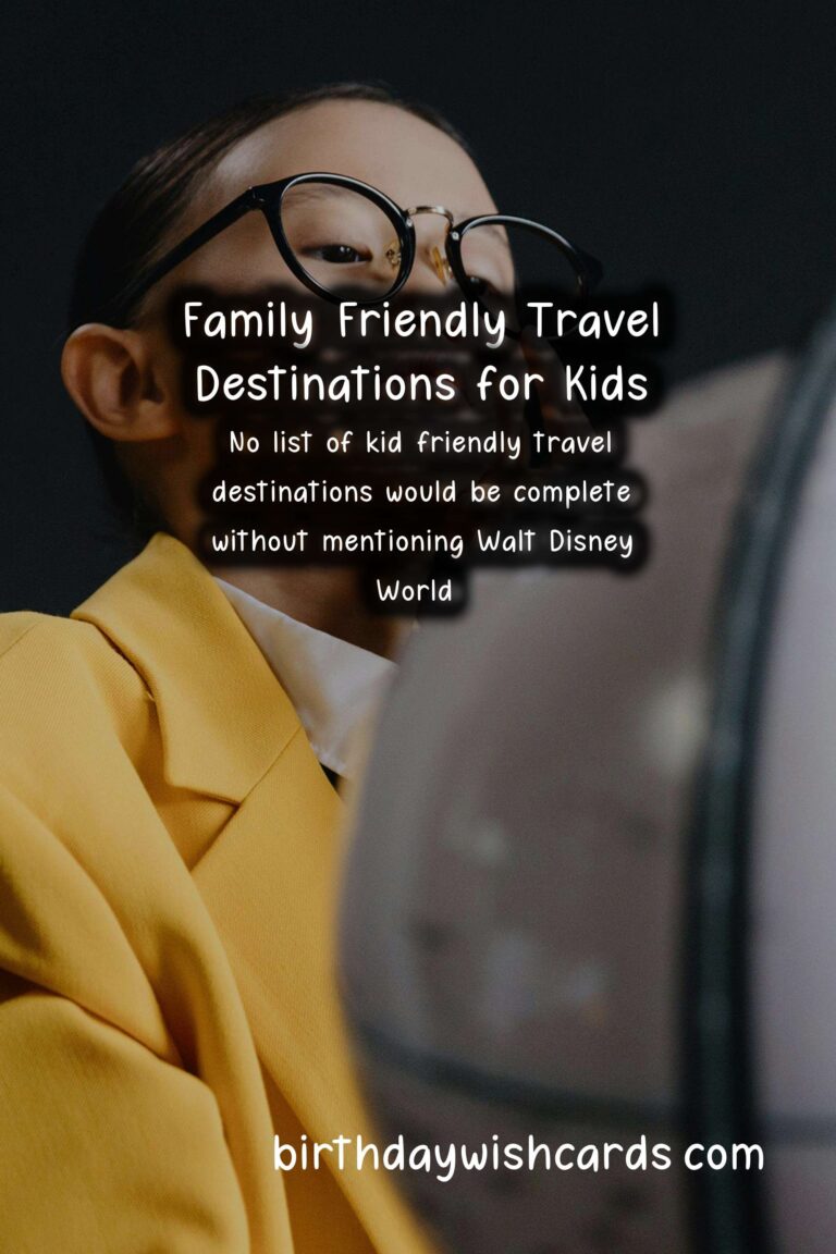 Top Travel Destinations for Kids Lovers