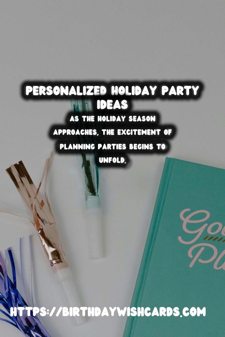 Trendy Ways to Personalize Holiday Party Themes