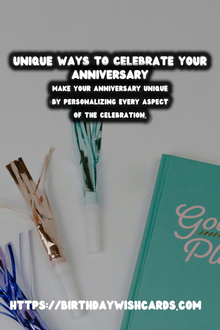 Unique Anniversary Planning Tips to Make Your Day Special