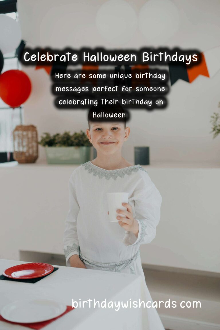 Unique Birthday Messages for Halloween