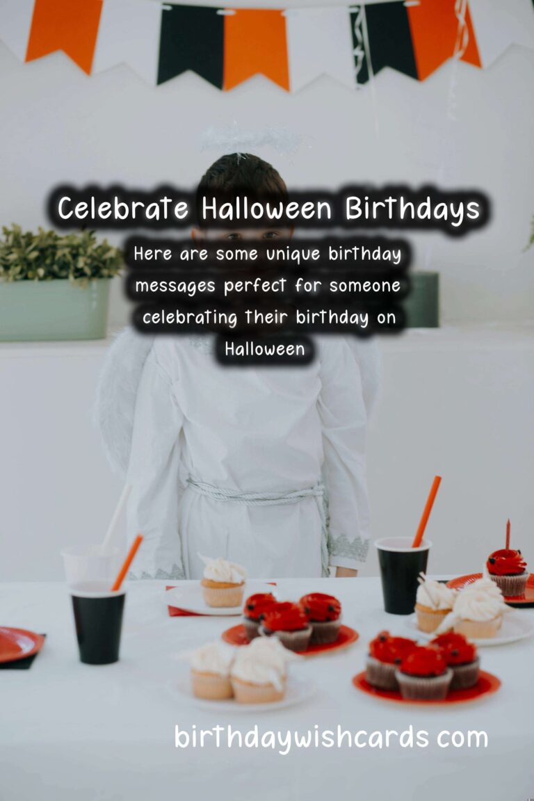 Unique Birthday Messages for Halloween