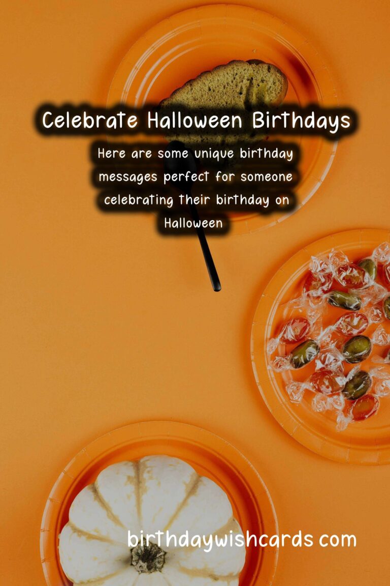 Unique Birthday Messages for Halloween