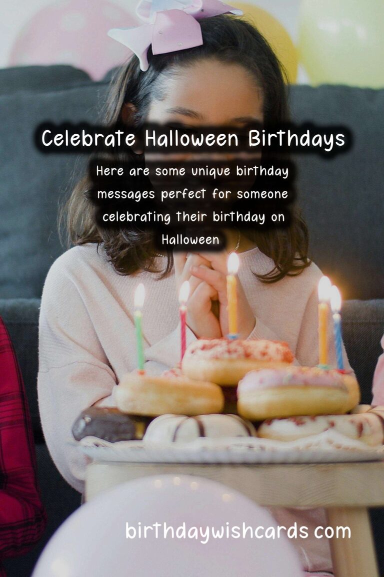 Unique Birthday Messages for Halloween