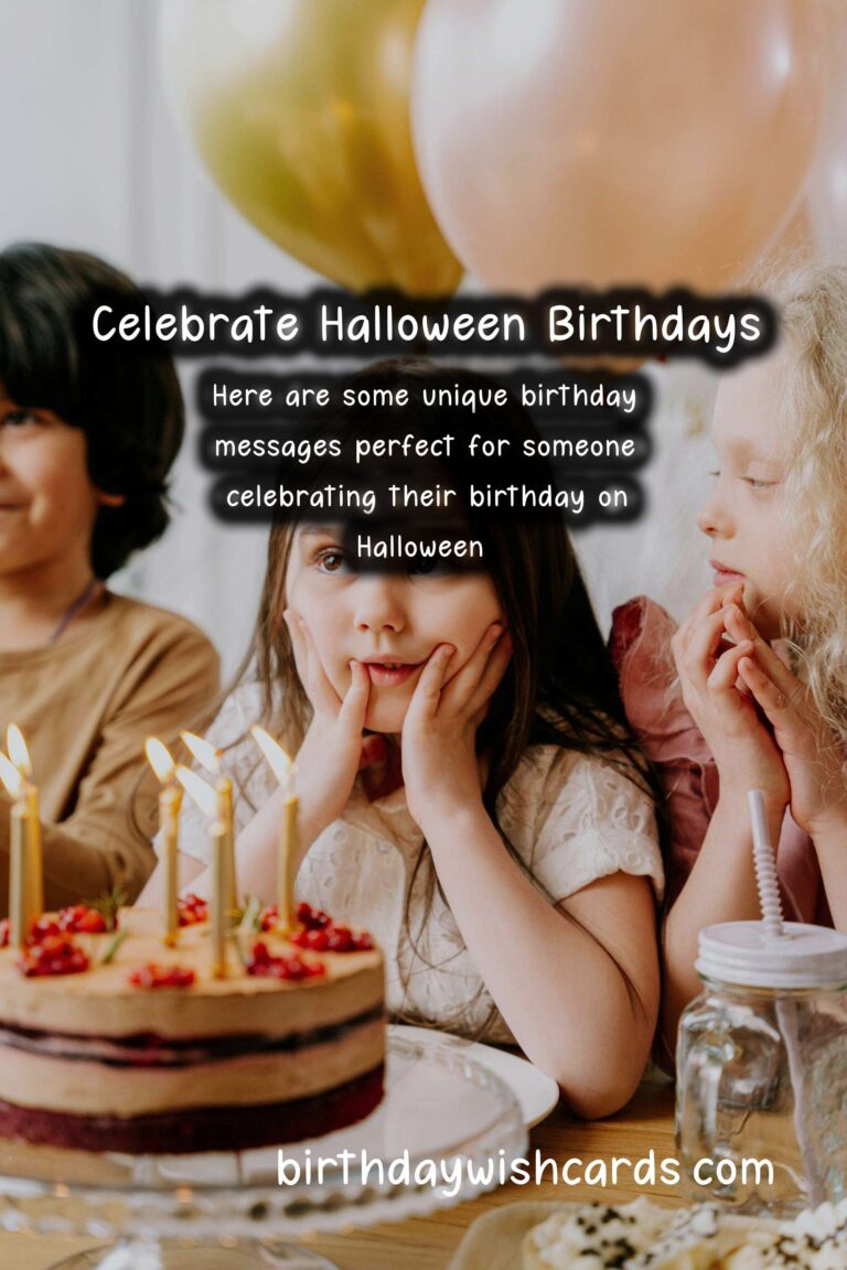 Unique Birthday Messages for Halloween