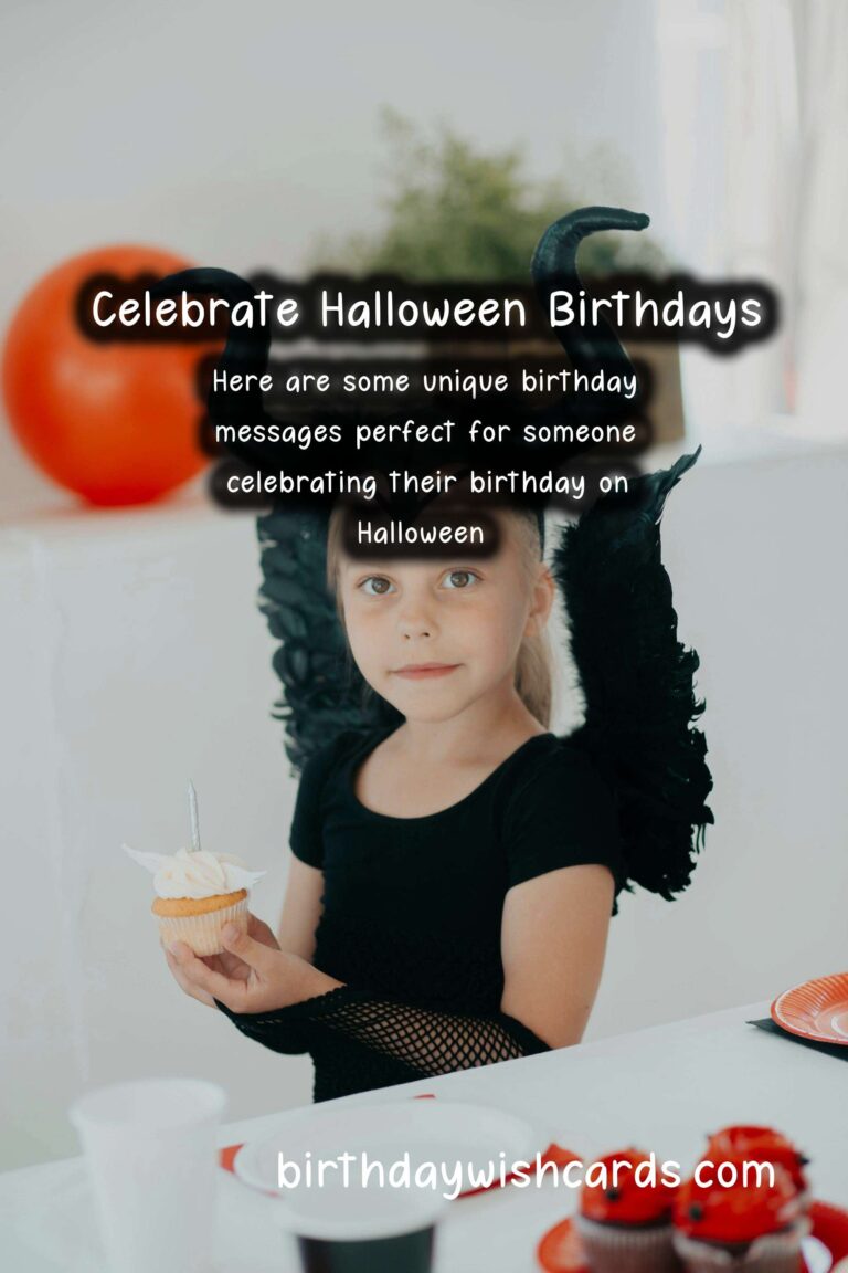 Unique Birthday Messages for Halloween