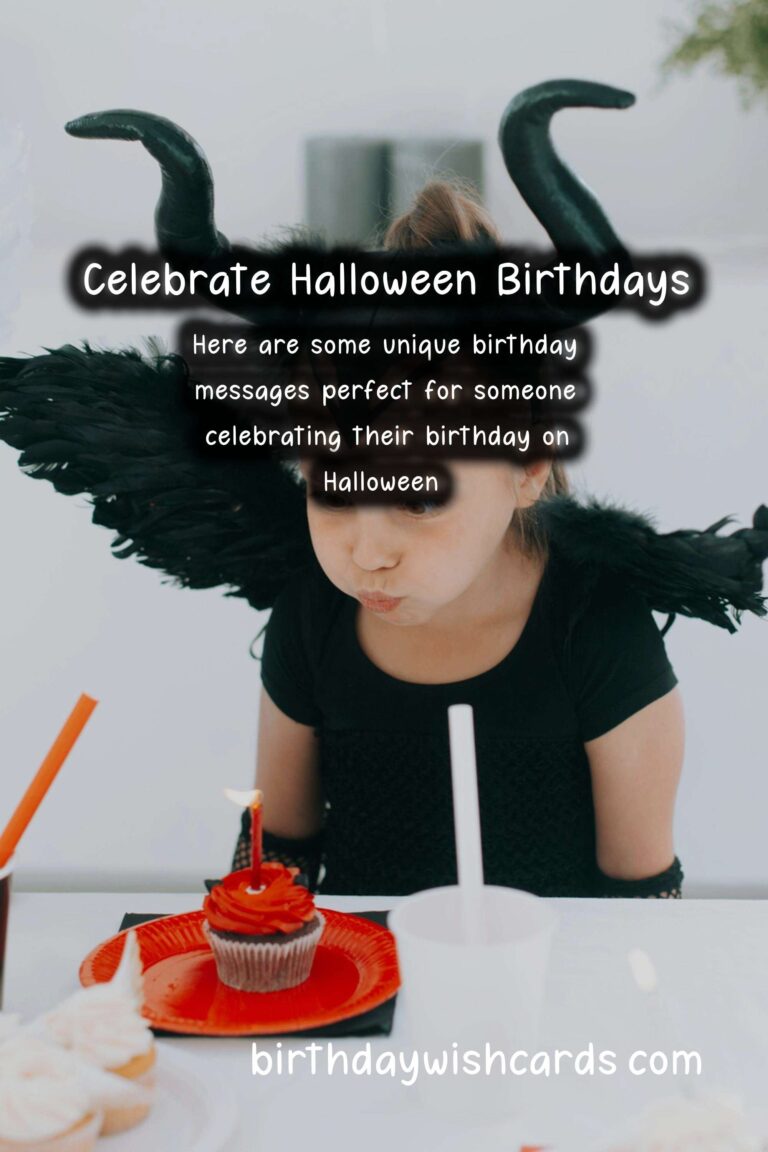 Unique Birthday Messages for Halloween