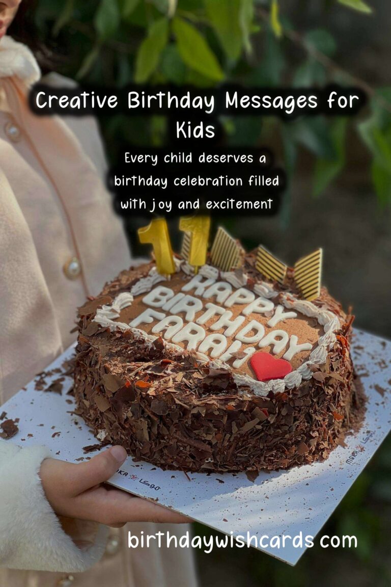 Unique Birthday Messages for Kids