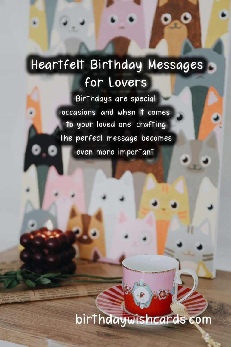 Unique Birthday Messages for Lovers
