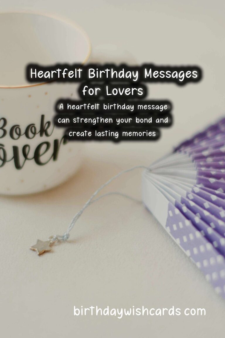 Unique Birthday Messages for Lovers