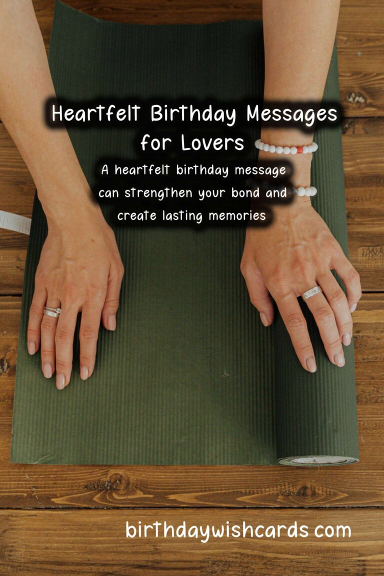 Unique Birthday Messages for Lovers