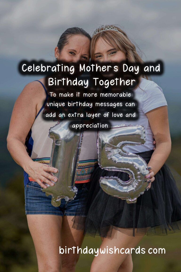 Unique Birthday Messages for Mother’s Day