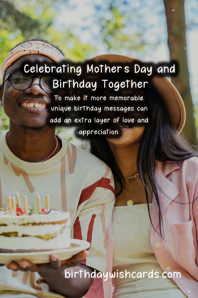 Unique Birthday Messages for Mother's Day