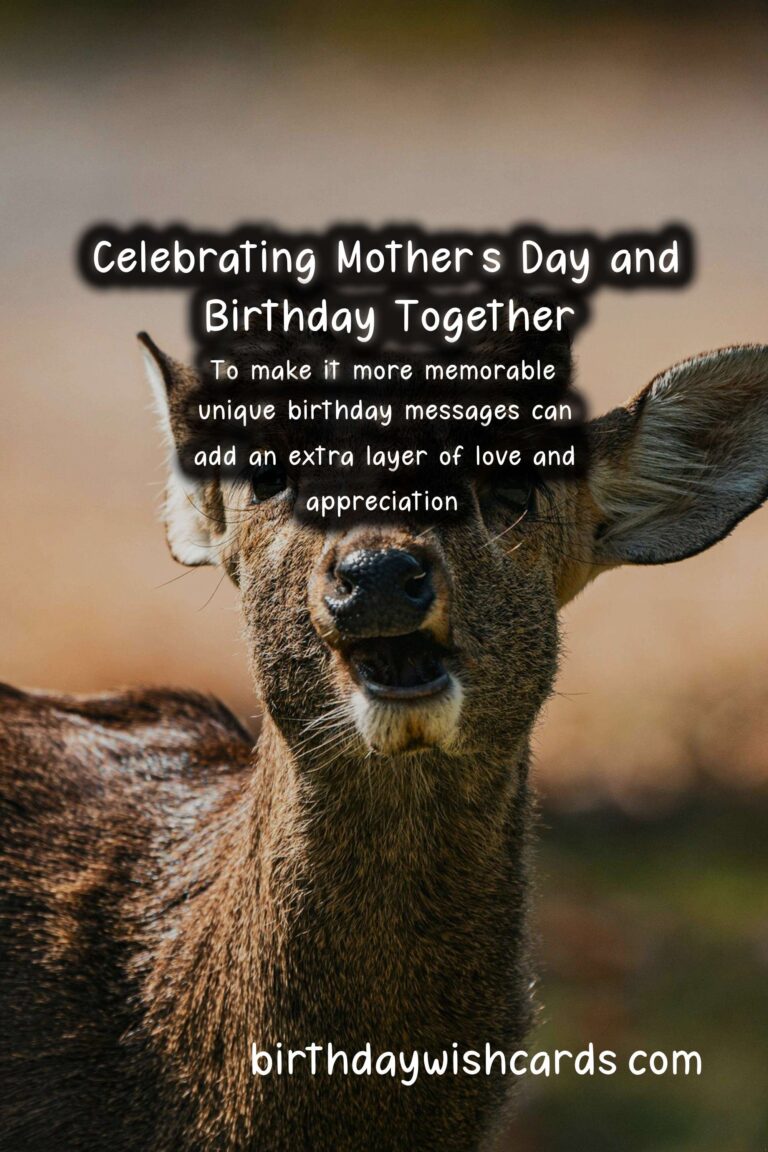 Unique Birthday Messages for Mother's Day