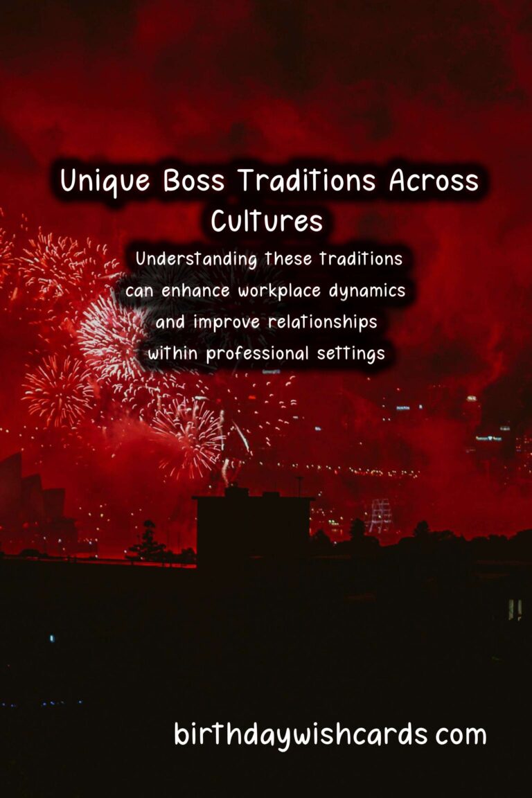 Unique Traditions of Bosses in Different Countries