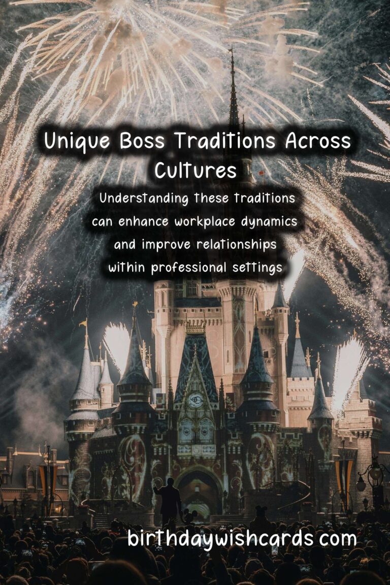 Unique Traditions of Bosses in Different Countries