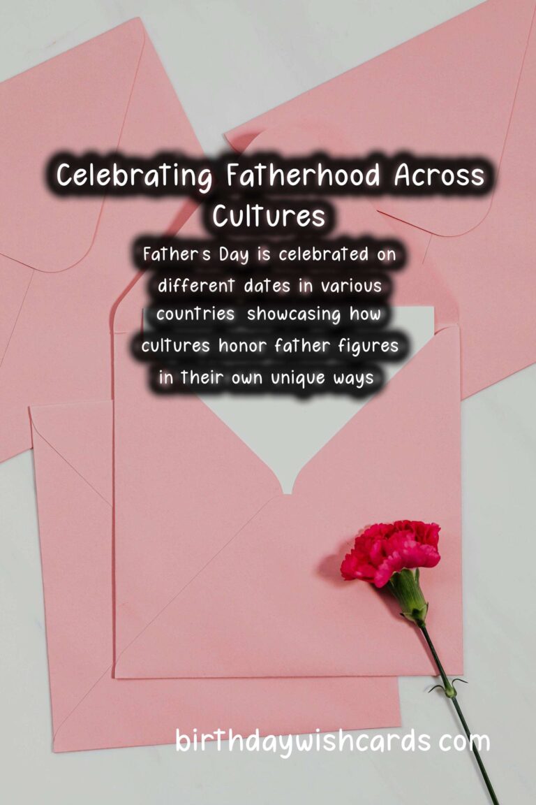 Unique Traditions of Dads in Different Countries