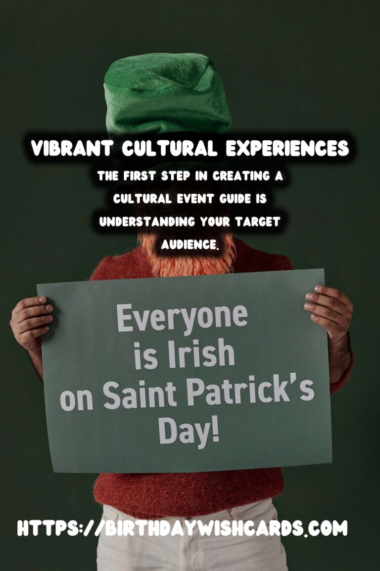 Vibrant Ways to Create a Cultural Event Guide