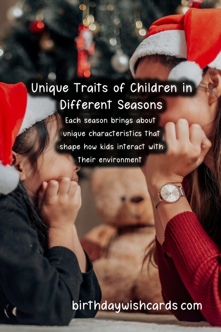 What Makes Kids Unique in Each Season
