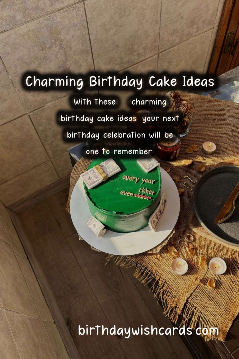 20 Charming Birthday Cake Ideas for Memorable Birthdays