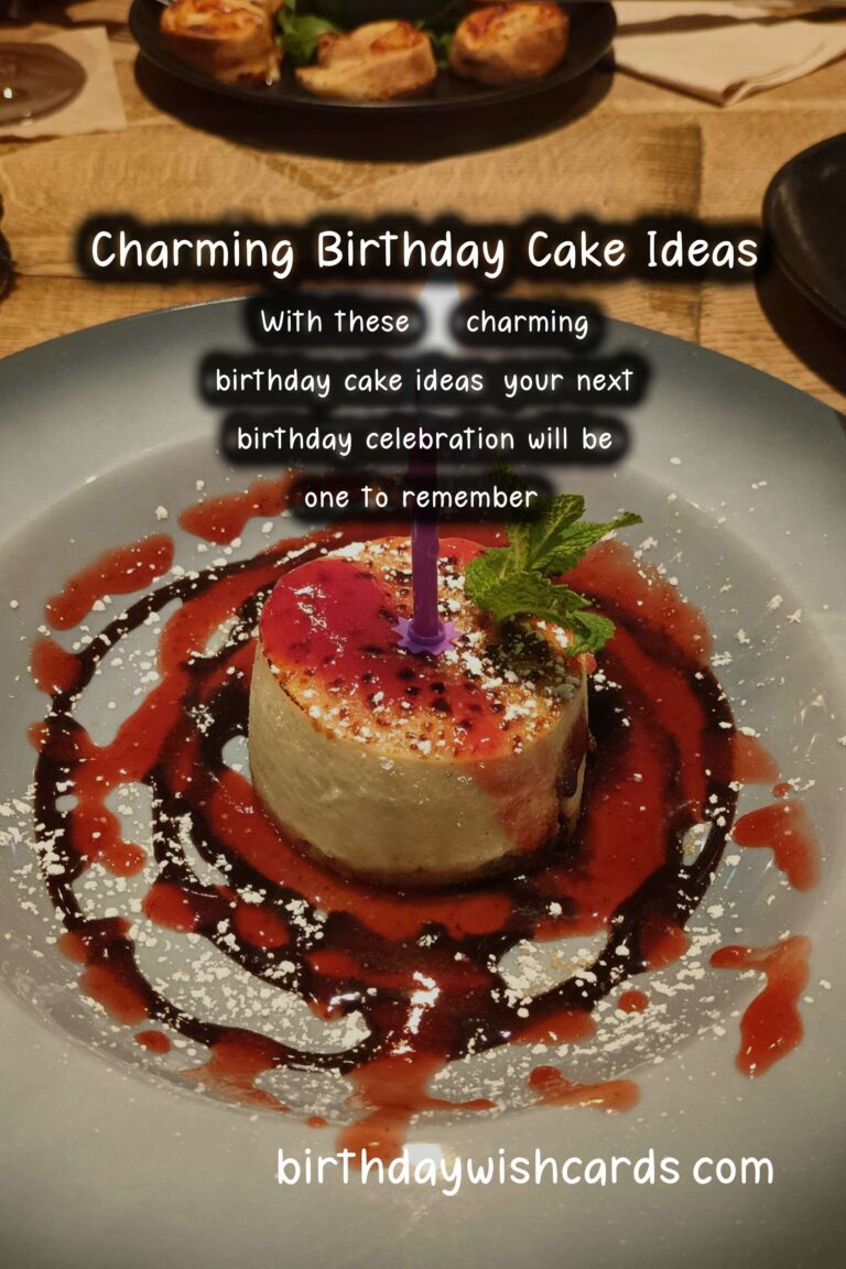20 Charming Birthday Cake Ideas for Memorable Birthdays