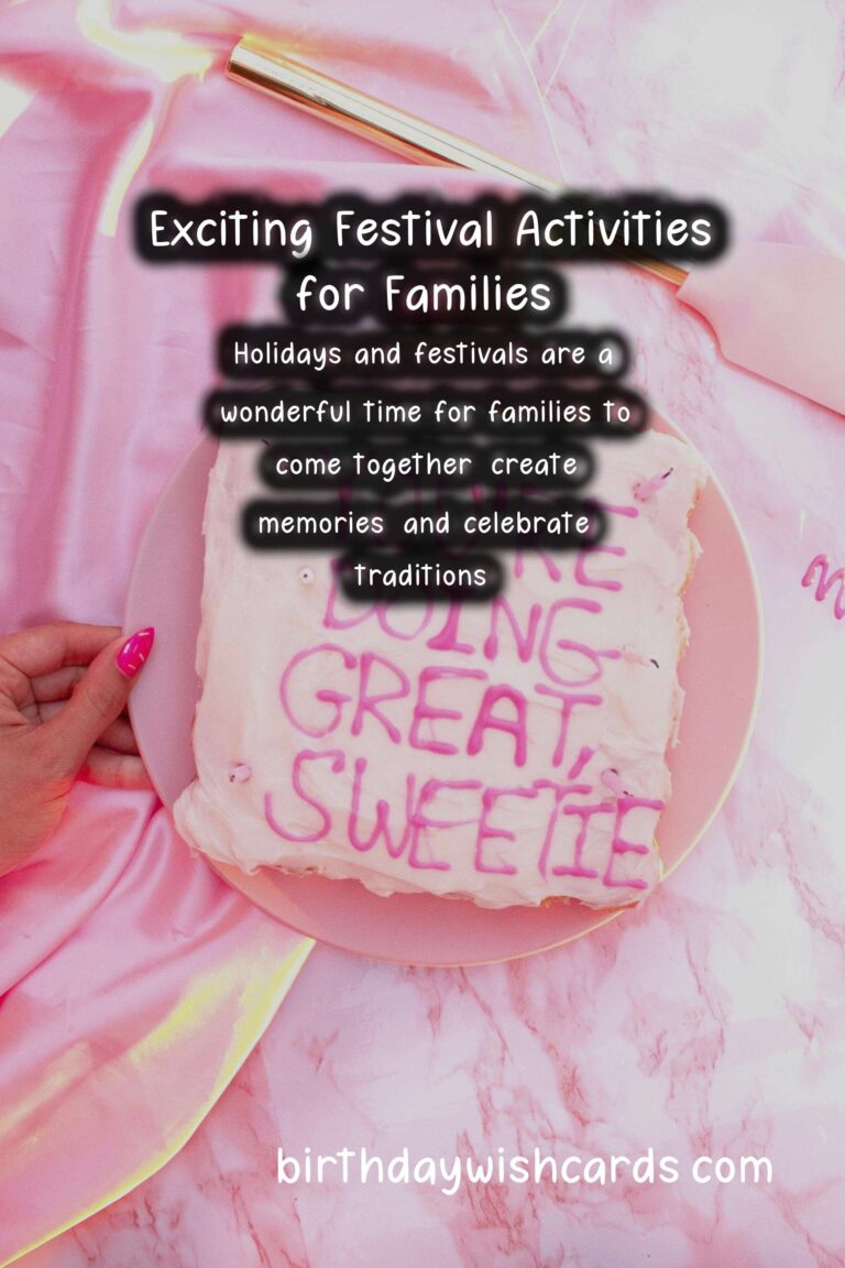 25 Personalized Festival Activities for Families Ideas for Holidays & Festivals