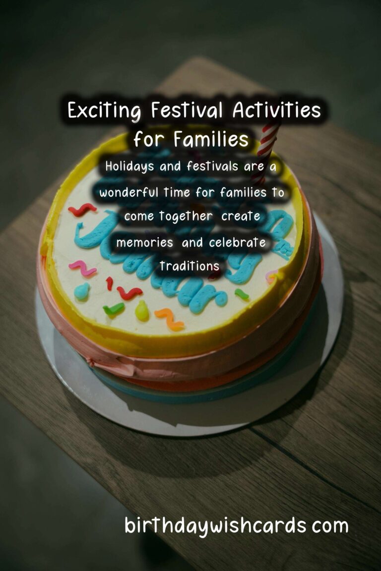 25 Personalized Festival Activities for Families Ideas for Holidays & Festivals