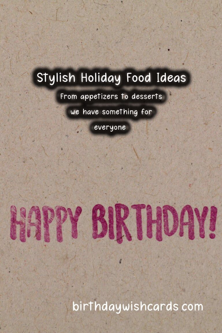 25 Stylish Holiday Food Ideas for Holidays & Festivals