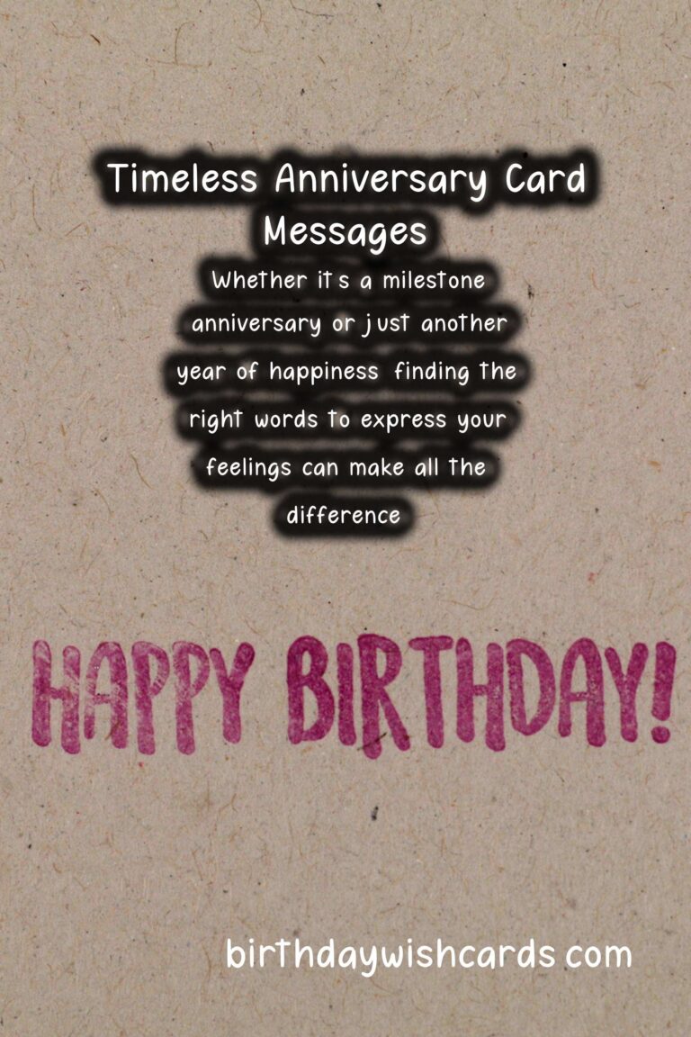 25 Timeless Anniversary Card Messages Ideas for Anniversaries