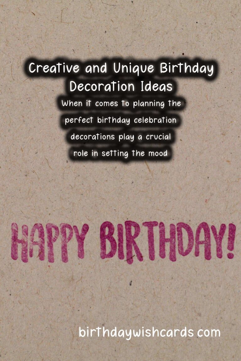 30 Dynamic Birthday Decoration Ideas for Unforgettable Celebrations