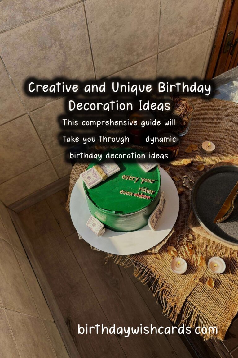 30 Dynamic Birthday Decoration Ideas for Unforgettable Celebrations