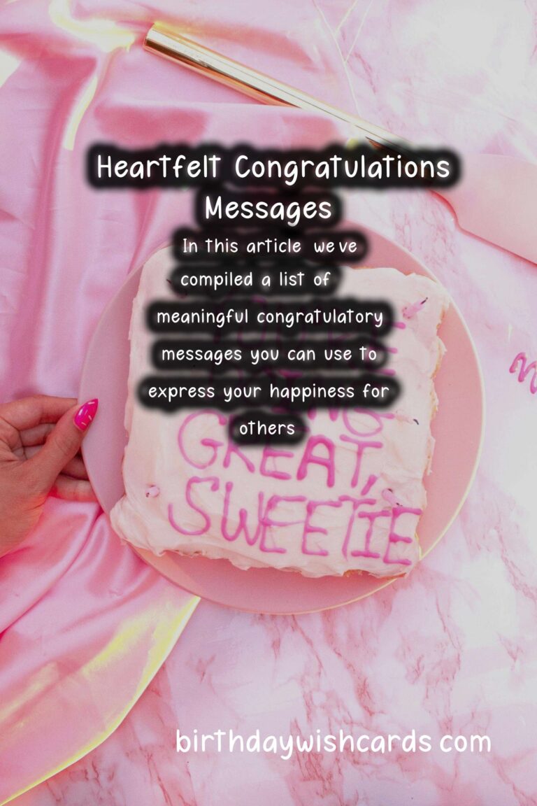 50 Heartfelt Congratulations Messages Ideas for Wishes & Greetings