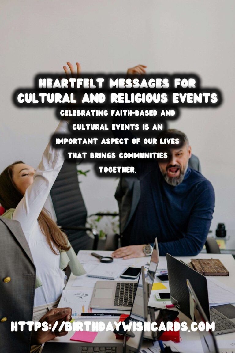 75 Fun Faith Celebration Messages Ideas for Cultural & Religious Events