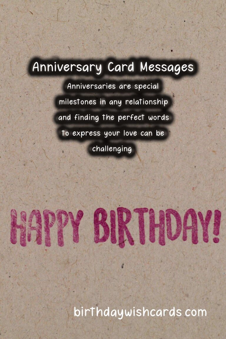 Amazing Anniversary Card Messages For Every Age Group