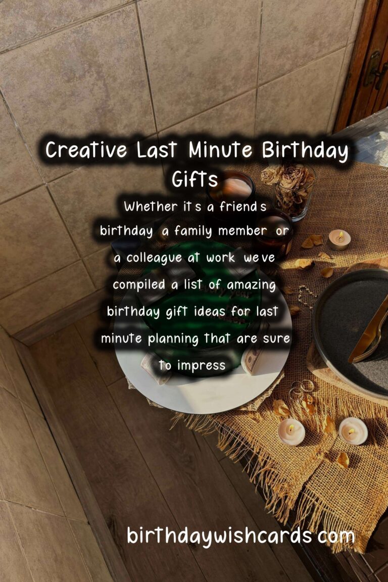 Amazing Birthday Gift Ideas For Last-Minute Planning
