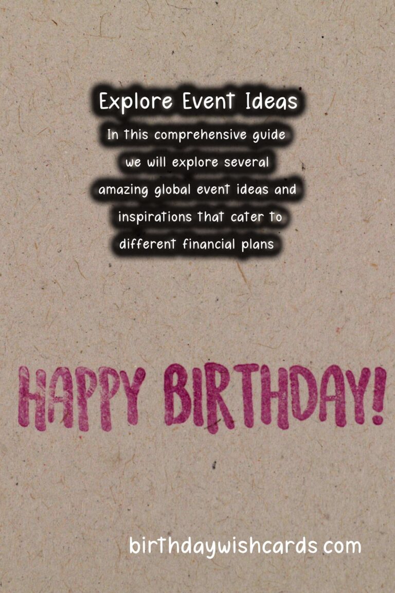 Amazing Global Event Inspiration For Every Budget