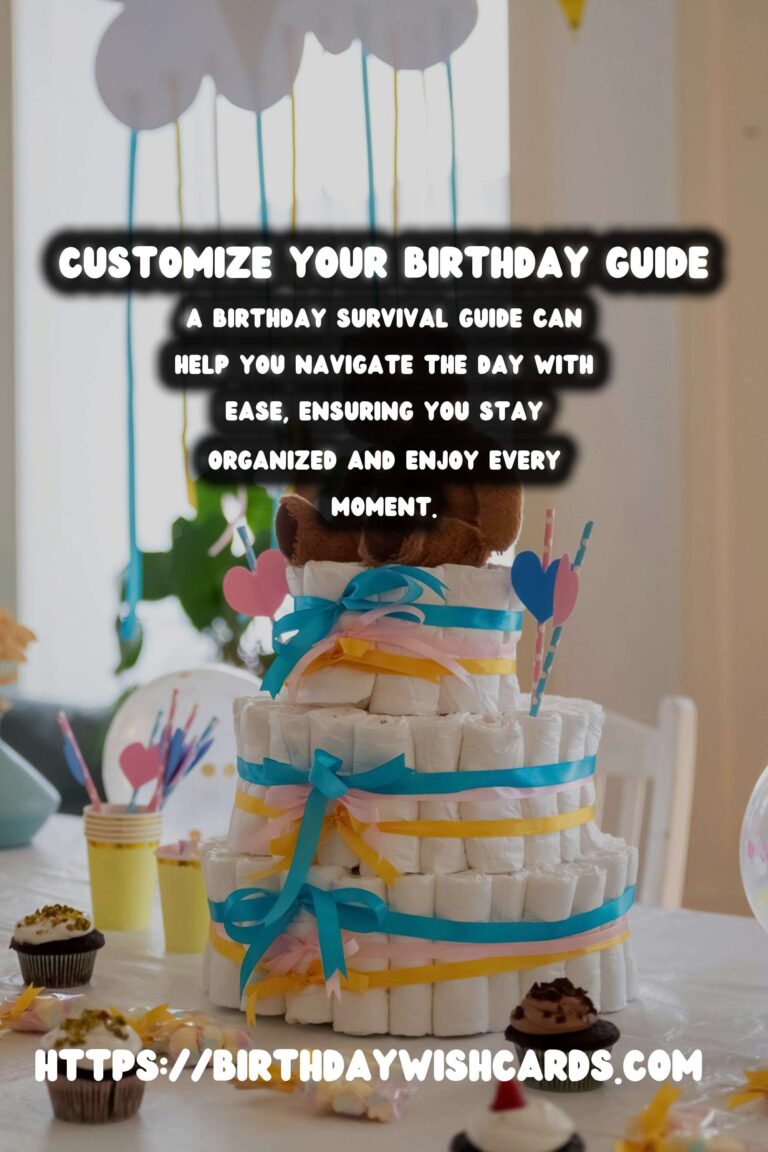 Amazing Ways to Customize Your Birthday Survival Guide