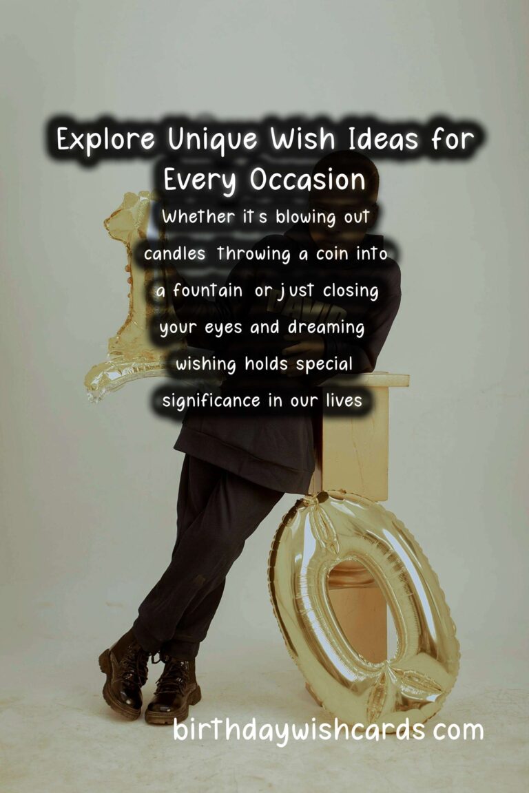 Authentic Unique Wish Ideas That Are Unique