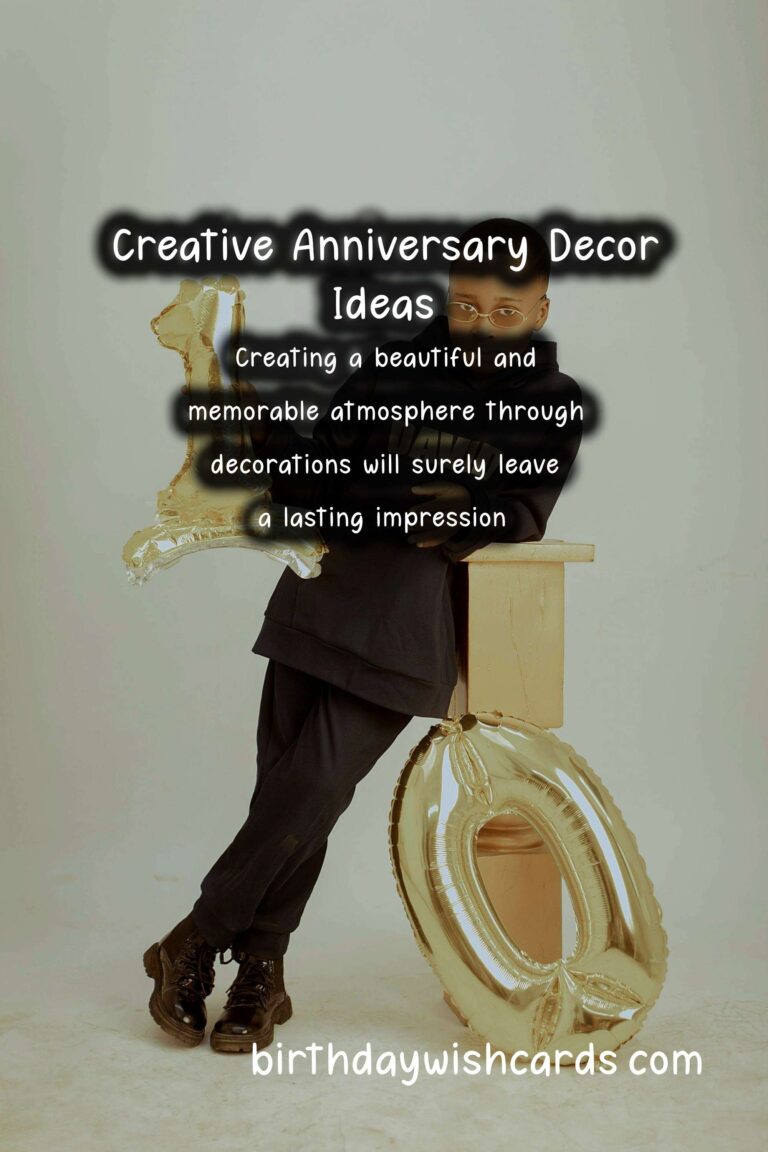 Best Anniversary Decoration Ideas That Make Memories