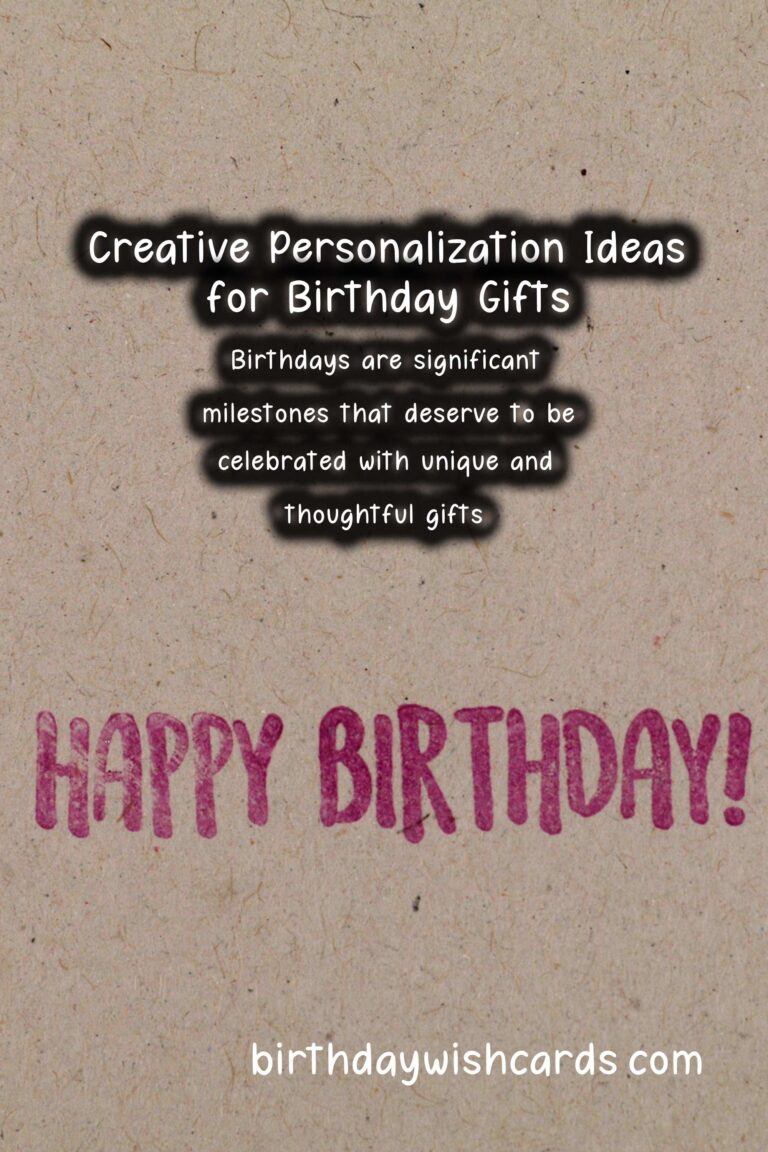 Best Ways to Personalize Birthday Gift Ideas